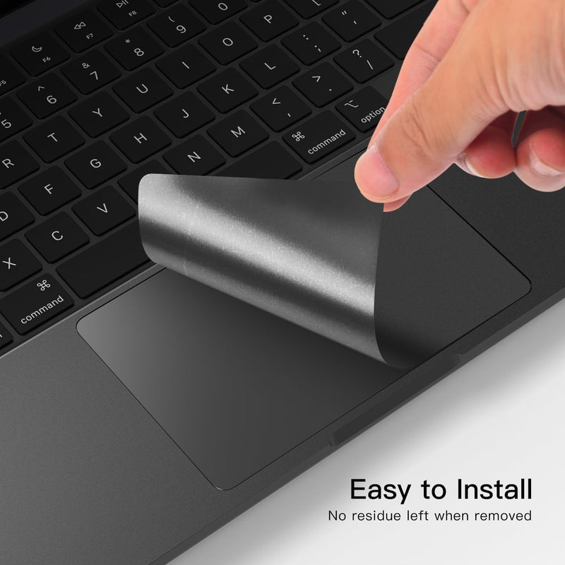 CaseBuy ملصق واقي لراحة اليد من الفينيل لجهاز ماك بوك برو 14 بوصة 2025 2024 2023 M5 M4 M3 Pro/Max A3434 A2918 A2992 A3401 A3112 A3185 مع غطاء لوحة مفاتيح مقاوم للخدش - أسود فضائي - Image 4